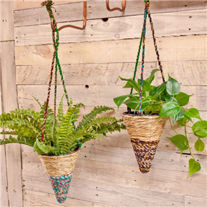 Artisan Conical Plant Basket Small